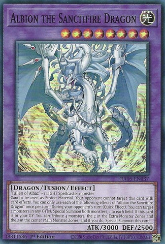 Image for Albion the Sanctifire Dragon (RA05-EN037) (Rarity Collection 5) - YuGiOh