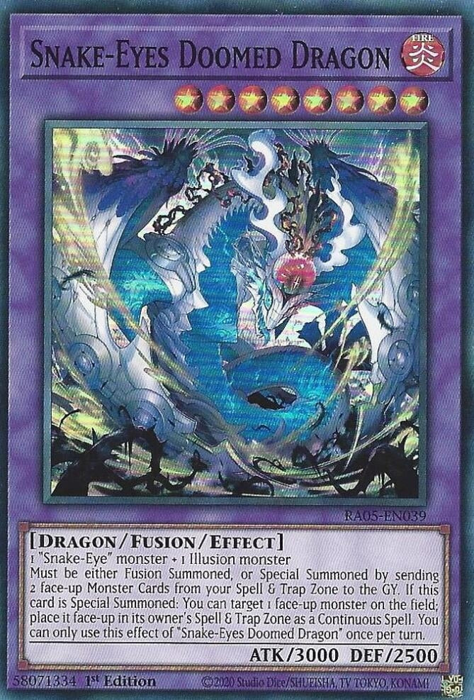 Image for Snake-Eyes Doomed Dragon (RA05-EN039) (Rarity Collection 5) - YuGiOh