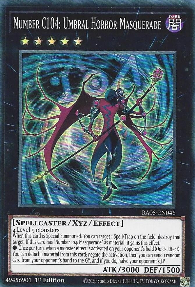 Image for Number C104: Umbral Horror Masquerade (RA05-EN046) (Rarity Collection 5) - YuGiOh