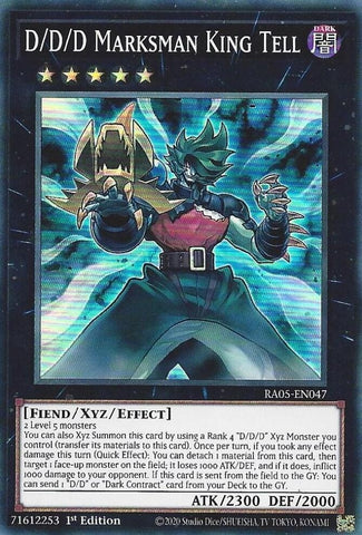 Image for D/D/D Marksman King Tell (RA05-EN047) (Rarity Collection 5) - YuGiOh