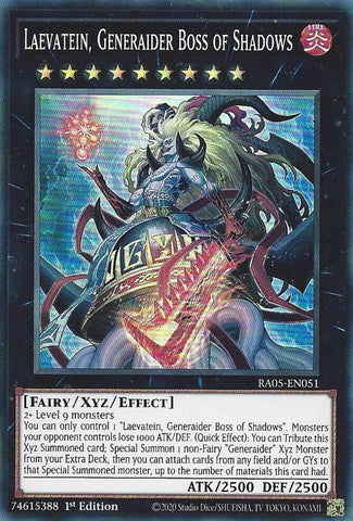 Image for Laevatein, Generaider Boss of Shadows (RA05-EN051) (Rarity Collection 5) - YuGiOh