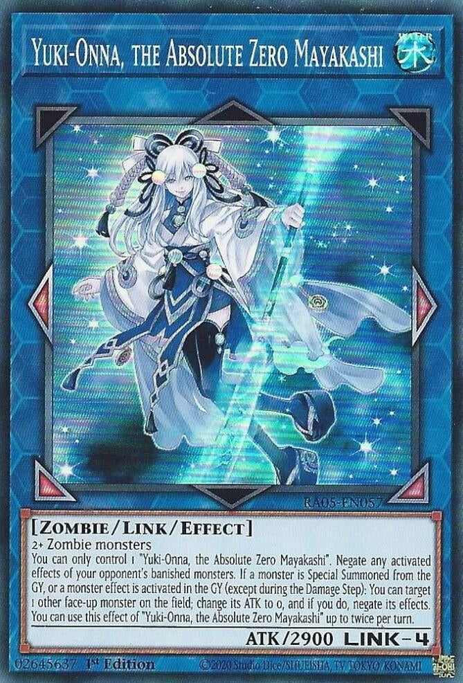 Image for Yuki-Onna, the Absolute Zero Mayakashi (RA05-EN057) (Rarity Collection 5) - YuGiOh