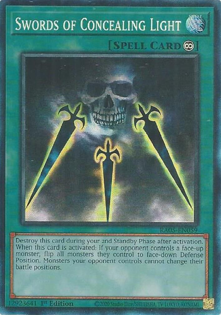Image for Swords of Concealing Light (Collector's Rare) (RA05-EN059) (Rarity Collection 5) - YuGiOh
