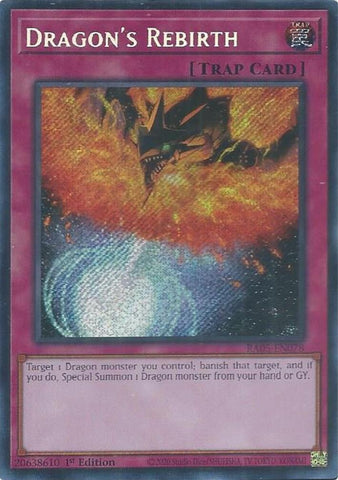 Image for Dragon's Rebirth (Secret Rare) (RA05-EN078) (Rarity Collection 5) - YuGiOh