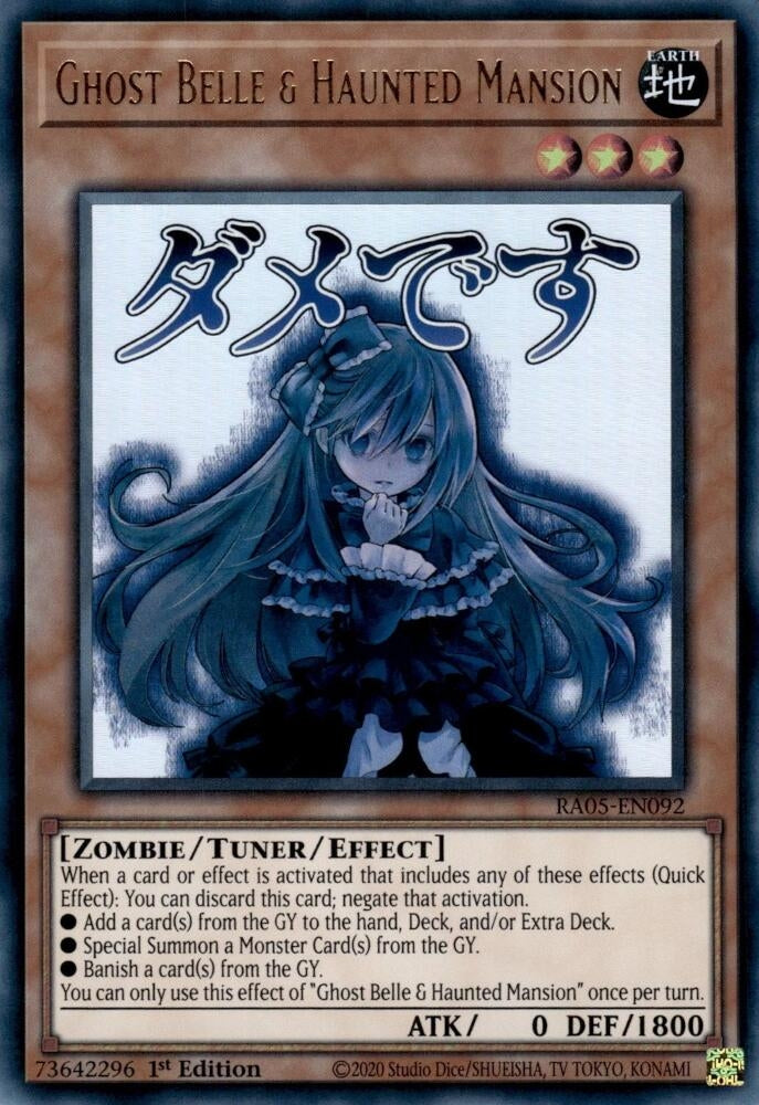 Image for Ghost Belle & Haunted Mansion (RA05-EN092) (Rarity Collection 5) - YuGiOh
