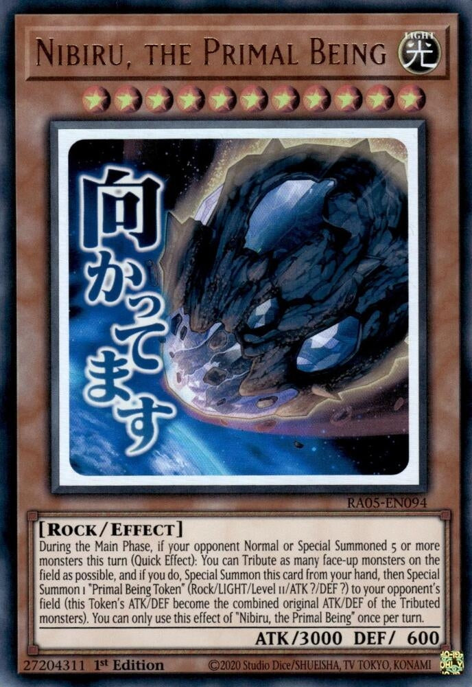 Image for Nibiru, the Primal Being (RA05-EN094) (Rarity Collection 5) - YuGiOh