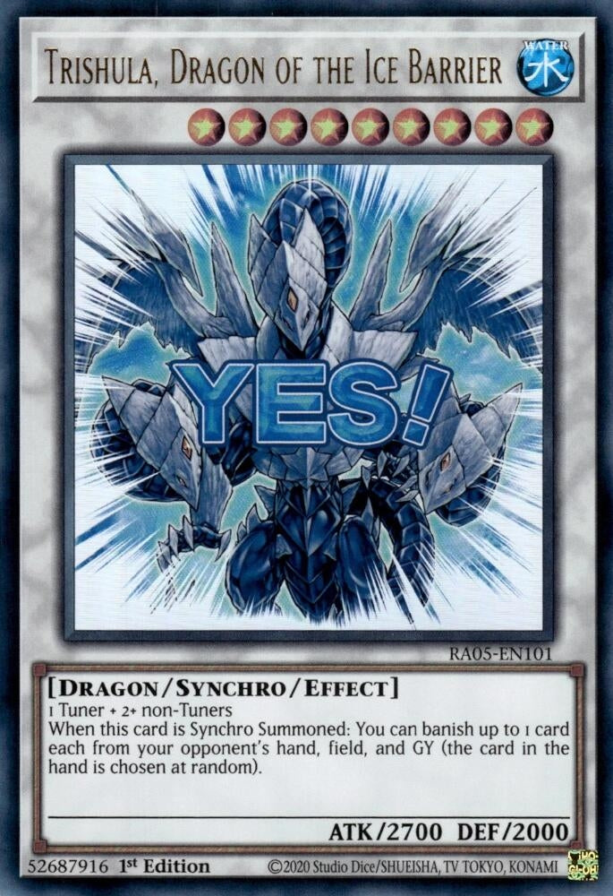 Image for Trishula, Dragon of the Ice Barrier (RA05-EN101) (Rarity Collection 5) - YuGiOh