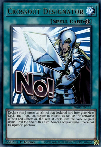 Image for Crossout Designator (RA05-EN118) (Rarity Collection 5) - YuGiOh