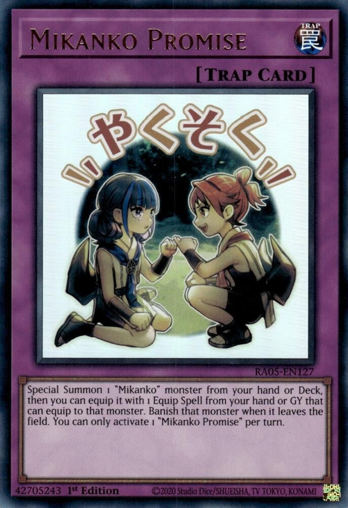Image for Mikanko Promise (RA05-EN127) (Rarity Collection 5) - YuGiOh