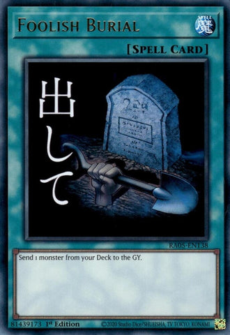 Image for Foolish Burial (RA05-EN138) (Rarity Collection 5) - YuGiOh