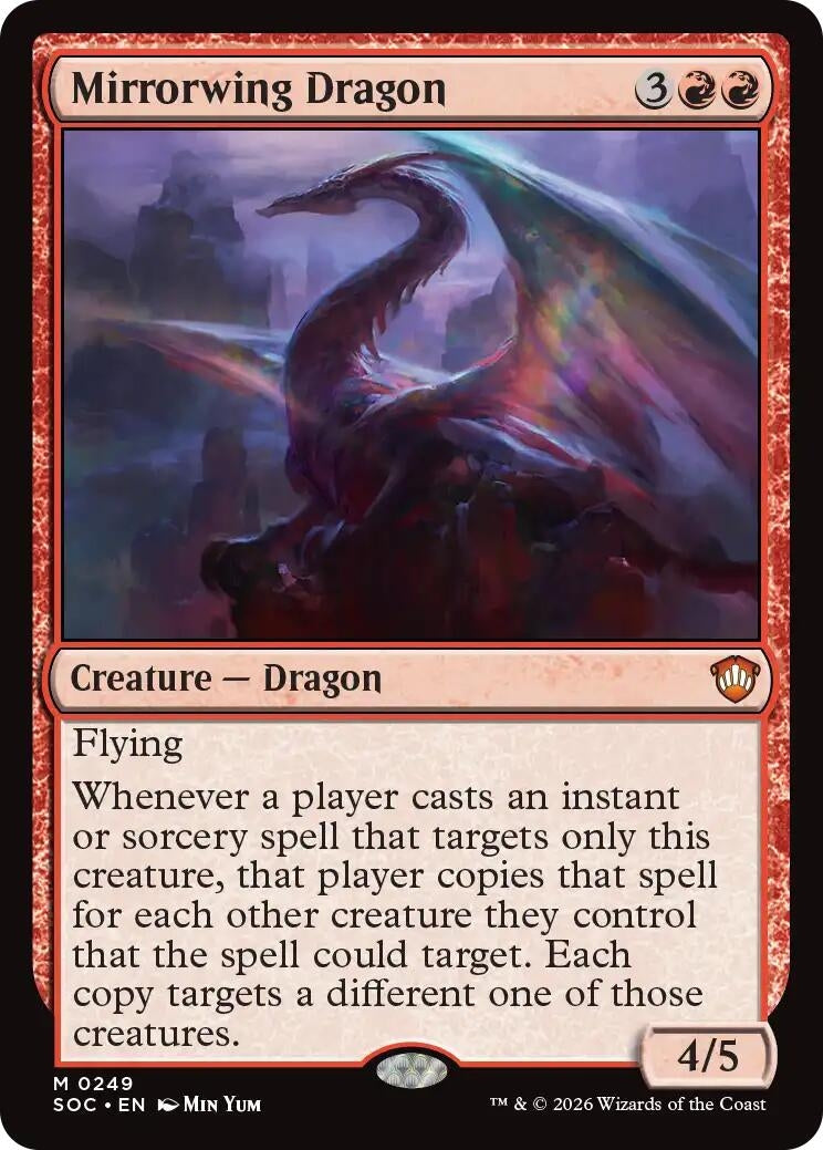 Image for Mirrorwing Dragon (249) (Secrets of Strixhaven) - Magic: The Gathering