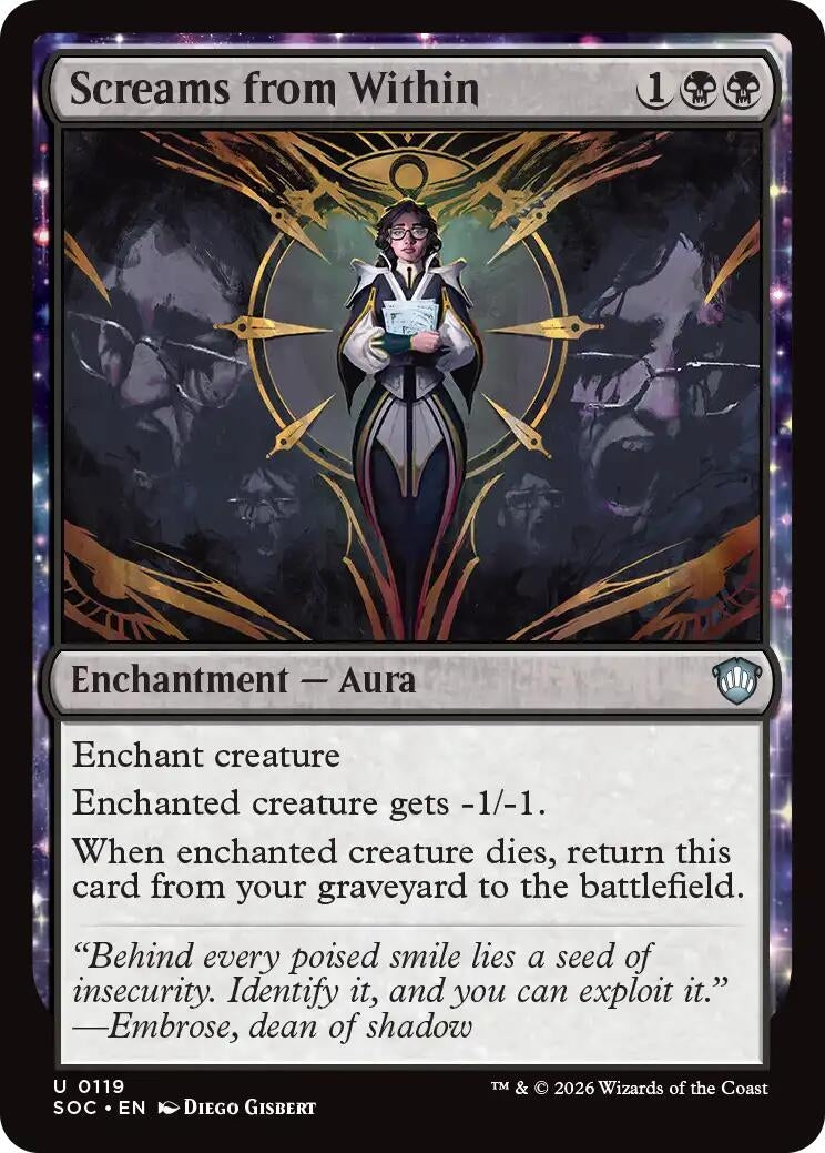 Image for Screams from Within (119) (Secrets of Strixhaven) - Magic: The Gathering