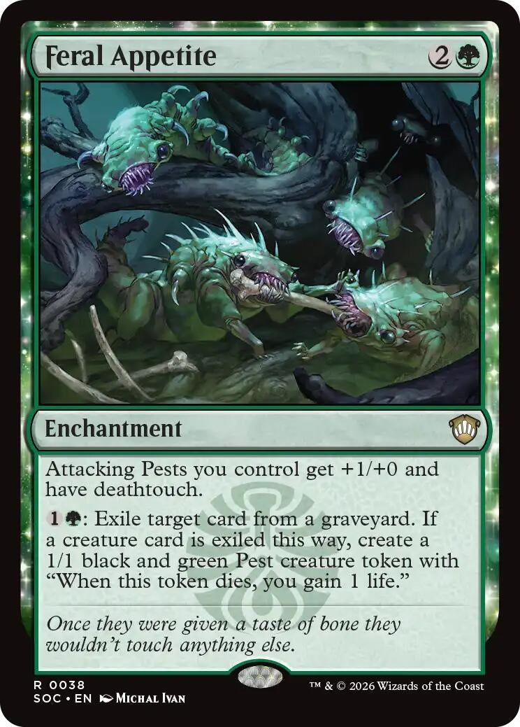 Image for Feral Appetite (38) (Secrets of Strixhaven) - Magic: The Gathering