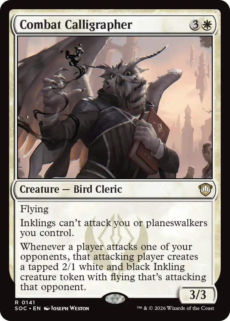 Image for Combat Calligrapher (141) (Secrets of Strixhaven) - Magic: The Gathering