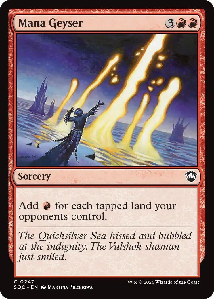 Image for Mana Geyser (247) (Secrets of Strixhaven) - Magic: The Gathering