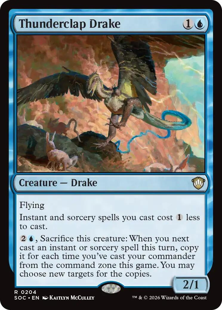 Image for Thunderclap Drake (204) (Secrets of Strixhaven) - Magic: The Gathering