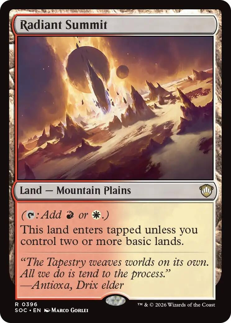 Image for Radiant Summit (396) (Secrets of Strixhaven) - Magic: The Gathering