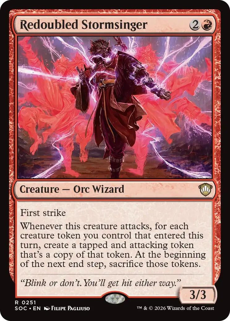 Image for Redoubled Stormsinger (251) (Secrets of Strixhaven) - Magic: The Gathering