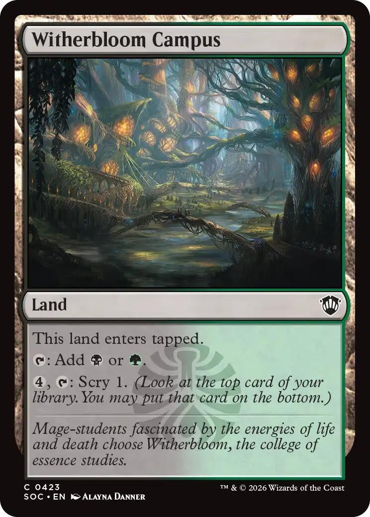 Image for Witherbloom Campus (423) (Secrets of Strixhaven) - Magic: The Gathering