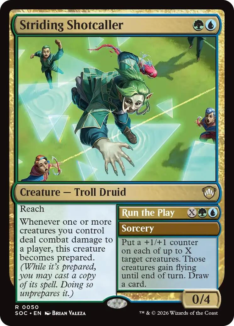 Image for Striding Shotcaller (50) (Secrets of Strixhaven) - Magic: The Gathering
