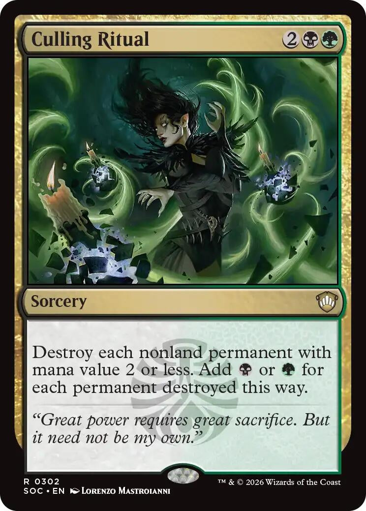 Image for Culling Ritual (302) (Secrets of Strixhaven) - Magic: The Gathering