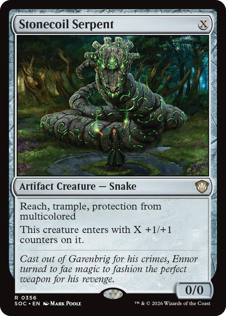 Image for Stonecoil Serpent (356) (Secrets of Strixhaven) - Magic: The Gathering