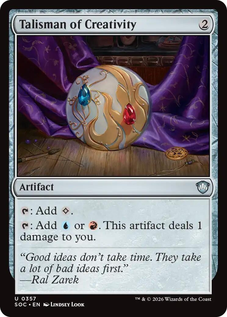 Image for Talisman of Creativity (357) (Secrets of Strixhaven) - Magic: The Gathering