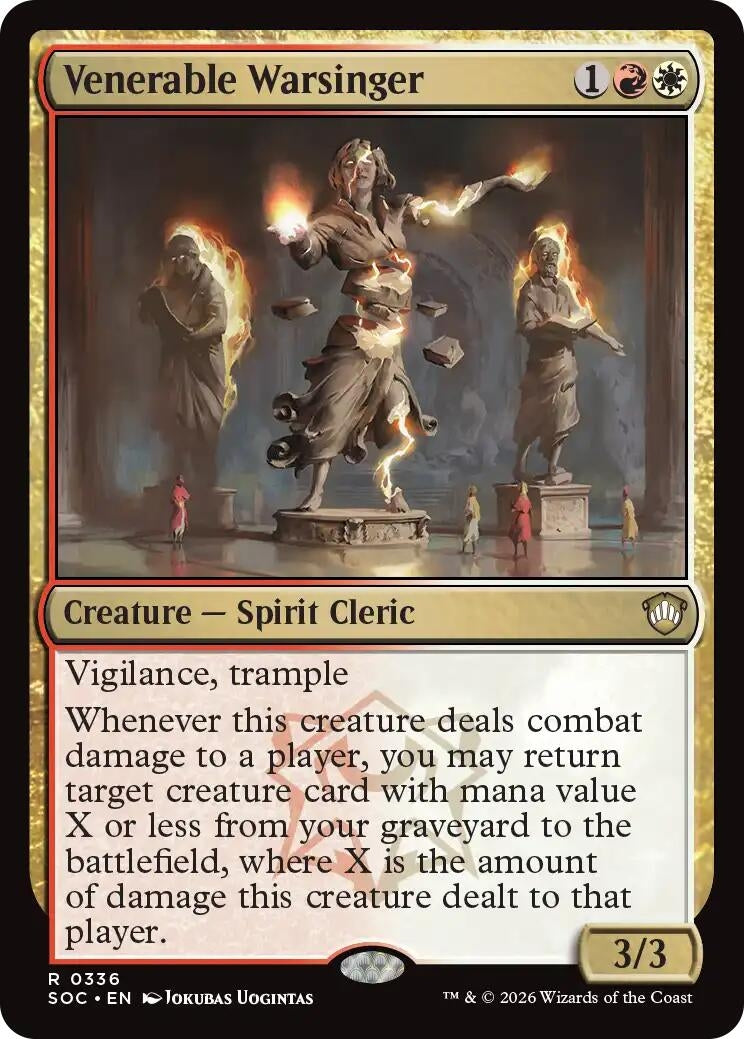 Image for Venerable Warsinger (336) (Secrets of Strixhaven) - Magic: The Gathering