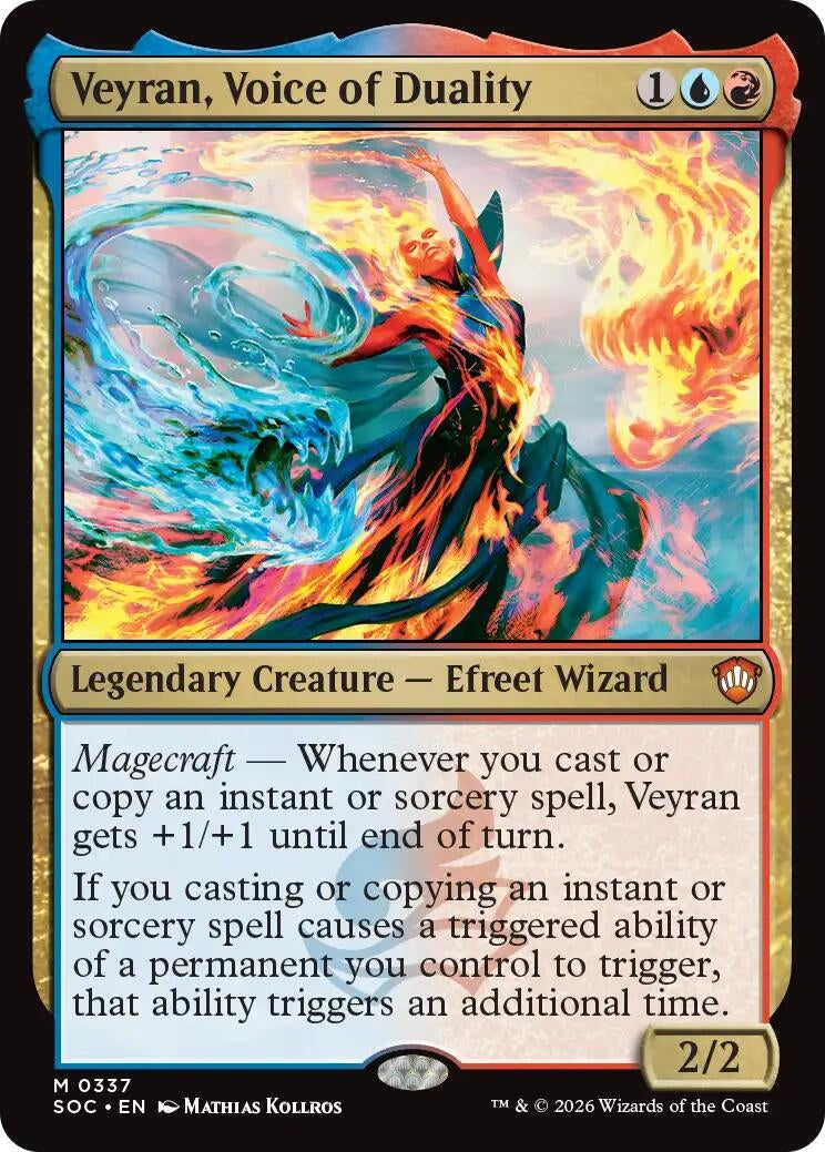 Image for Veyran, Voice of Duality (337) (Secrets of Strixhaven) - Magic: The Gathering
