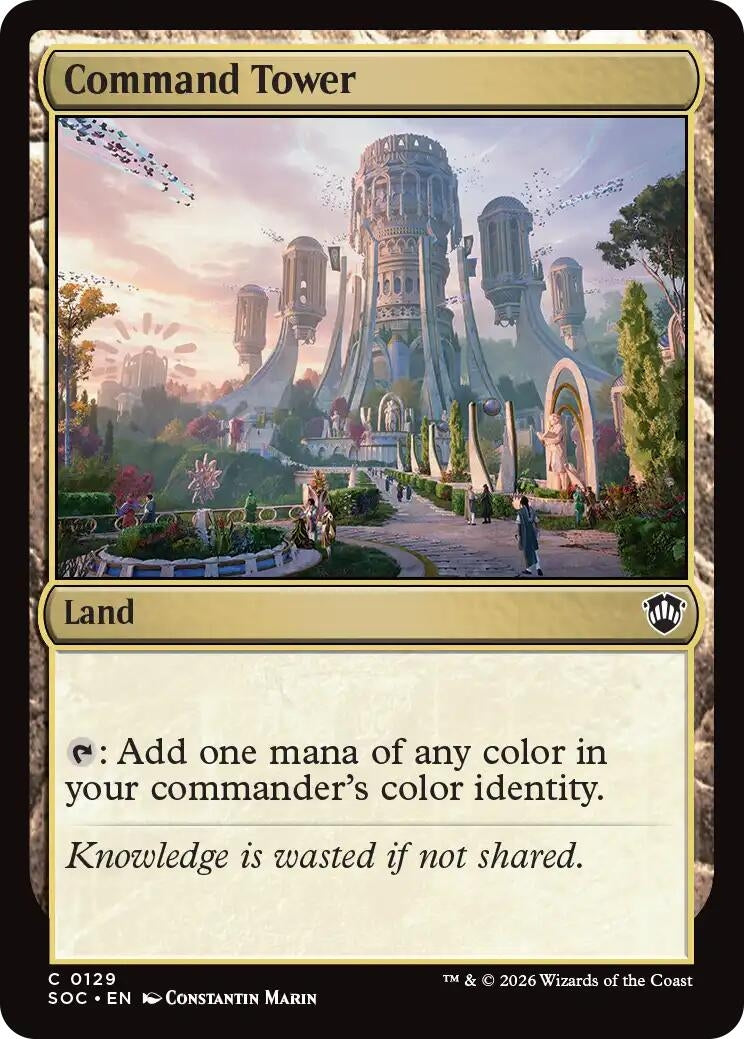 Image for Command Tower (129) (Secrets of Strixhaven) - Magic: The Gathering