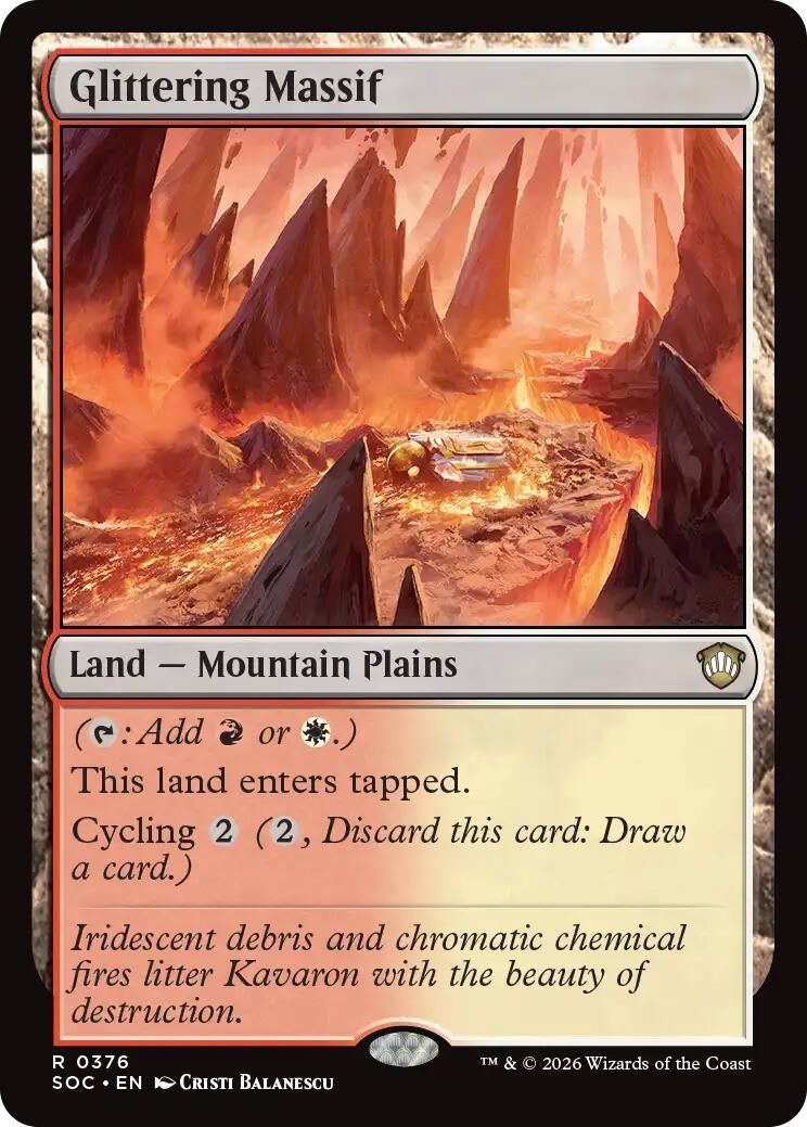Image for Glittering Massif (376) (Secrets of Strixhaven) - Magic: The Gathering