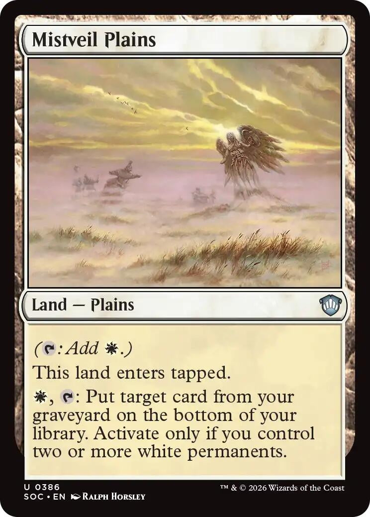 Image for Mistveil Plains (386) (Secrets of Strixhaven) - Magic: The Gathering