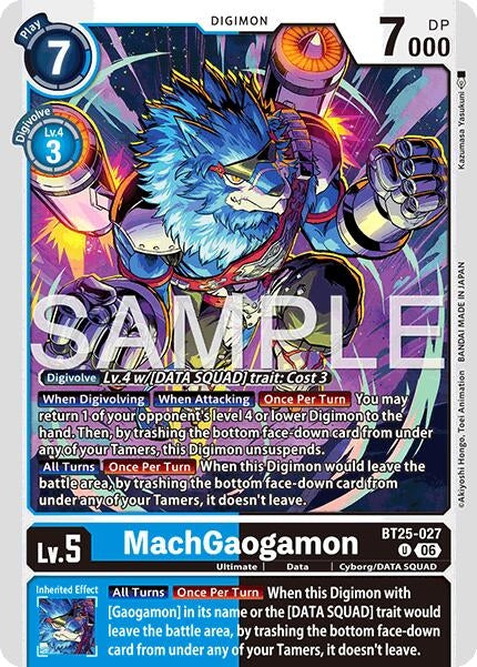 Image for MachGaogamon (BT25-027 U) (Dual Revolution) - Digimon Card Game