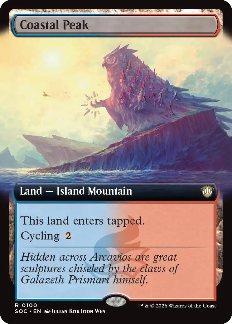 Image for Coastal Peak (Extended Art) (100) (Secrets of Strixhaven) - Magic: The Gathering