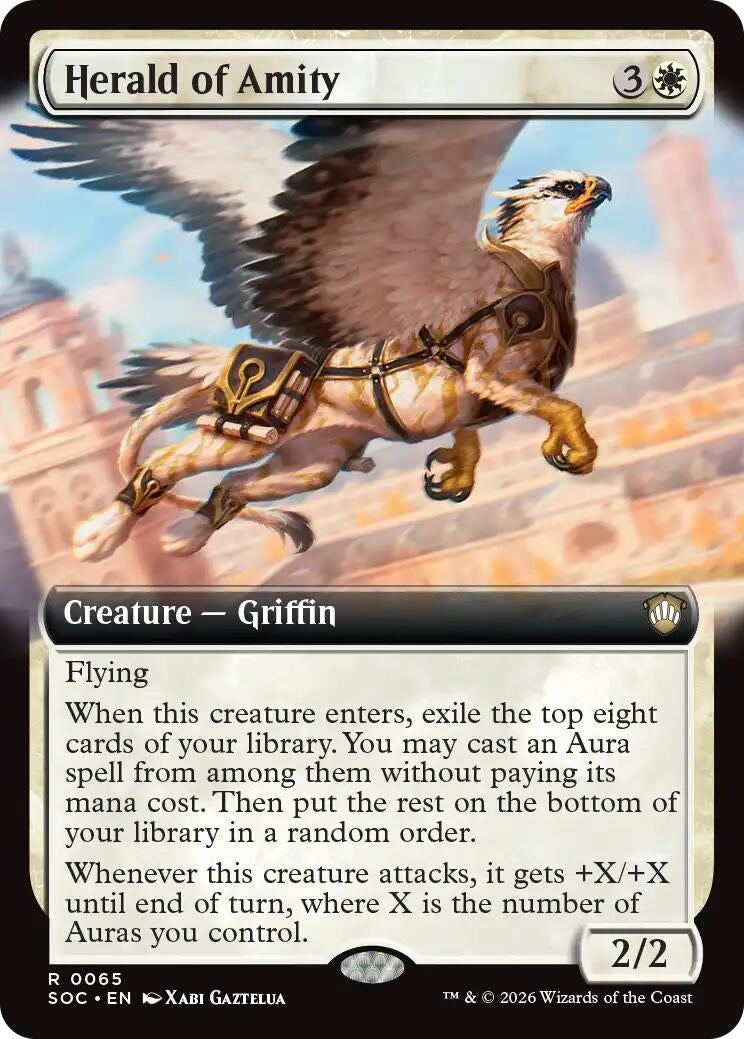 Image for Herald of Amity (Extended Art) (65) (Secrets of Strixhaven) - Magic: The Gathering