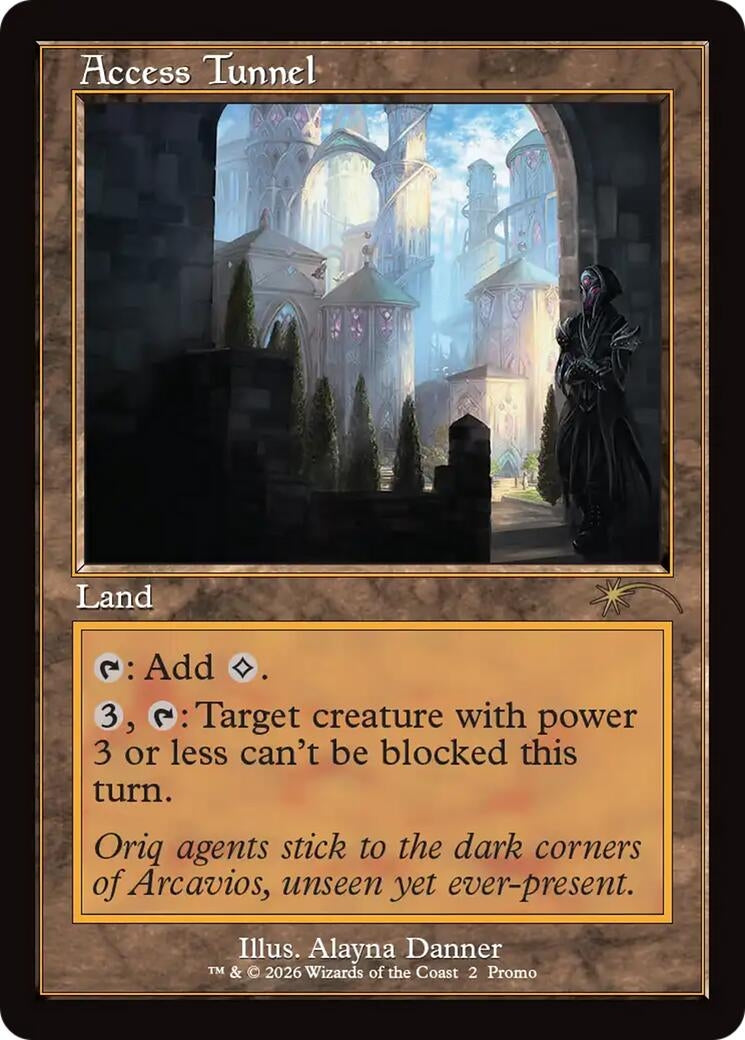 Image for Access Tunnel (Retro Frame) (2) (WPN & Gateway Promos) - Magic: The Gathering