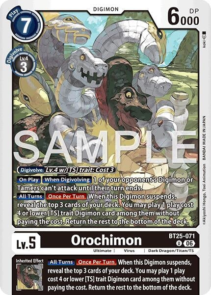 Image for Orochimon (BT25-071 U) (Dual Revolution) - Digimon Card Game