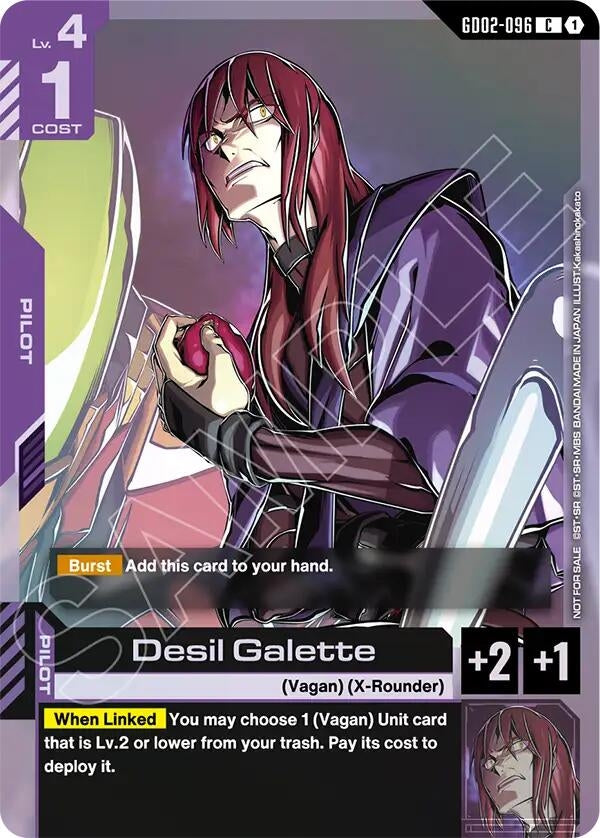 Image for Desil Galette (Store Tournament Participant Pack 04) (GD02-096) (Gundam Promotional Cards) - Gundam Card Game