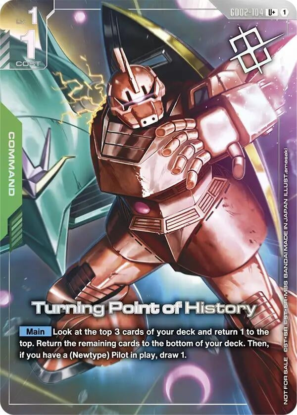 Image for Turning Point of History (Store Tournament Winner Pack 04) (GD02-104) (Gundam Promotional Cards) - Gundam Card Game
