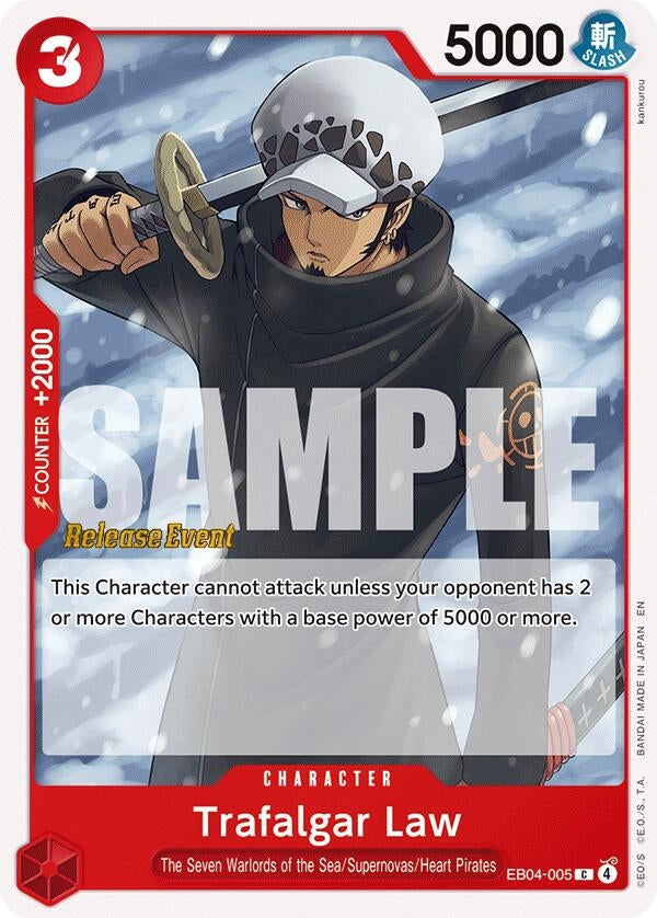 Image for Trafalgar Law (EB04-005) (Adventure on Kami's Island Release Event Cards) - One Piece Card Game