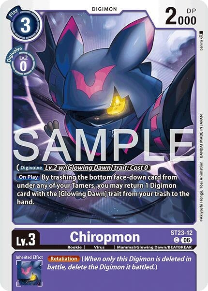 Image for Chiropmon (ST23-12 C) (Starter Deck 23: Beatbreak) - Digimon Card Game