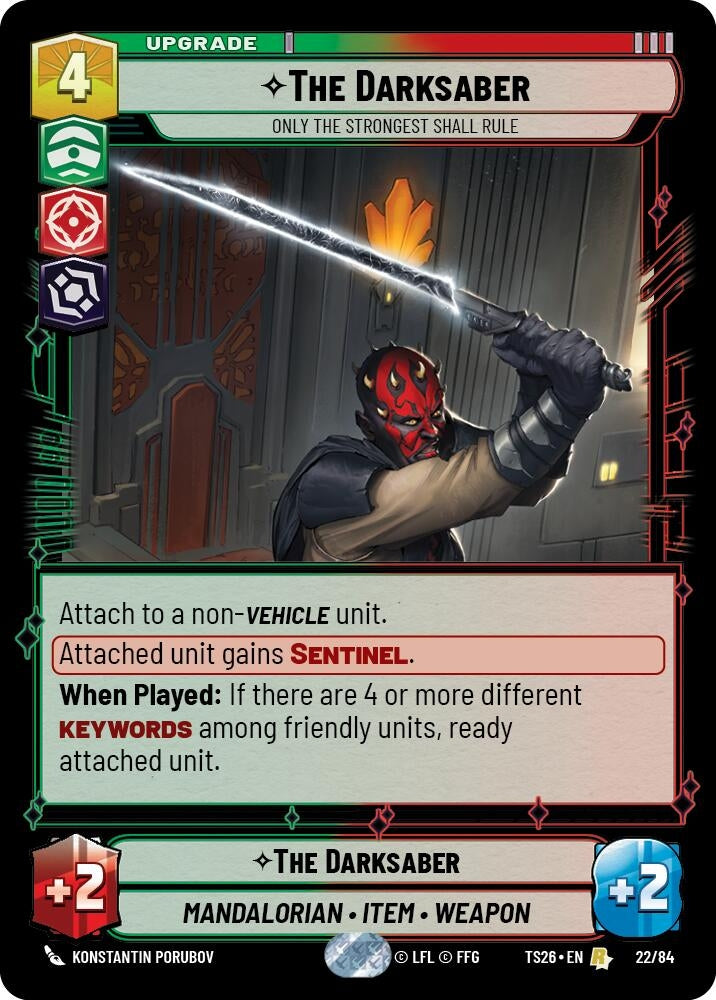 Image for The Darksaber - Only the Strongest Shall Rule (22/84) (Twin Suns) - Star Wars: Unlimited