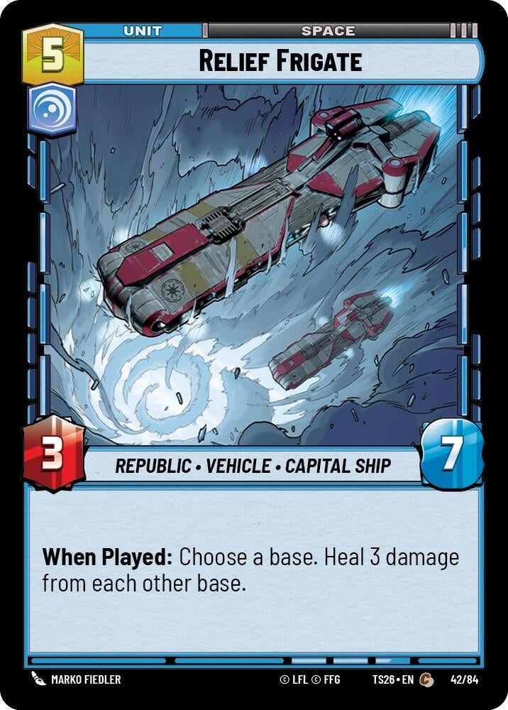 Image for Relief Frigate (42/84) (Twin Suns) - Star Wars: Unlimited