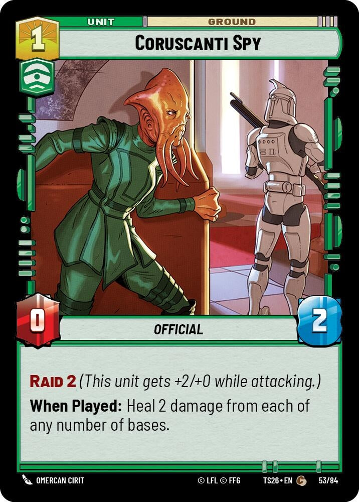 Image for Coruscanti Spy (53/84) (Twin Suns) - Star Wars: Unlimited