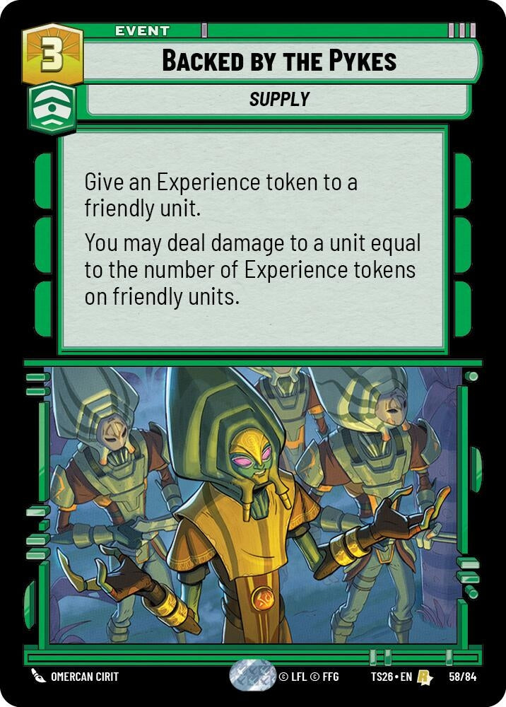 Image for Backed by the Pykes (58/84) (Twin Suns) - Star Wars: Unlimited