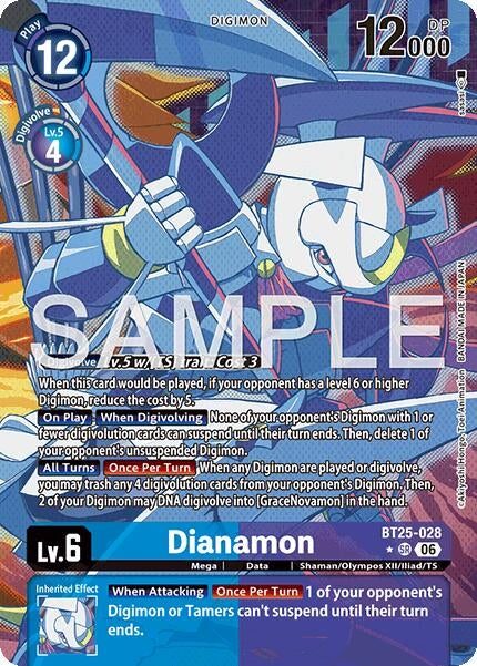 Image for Dianamon (Alternate Art) (BT25-028 SR) (Dual Revolution) - Digimon Card Game