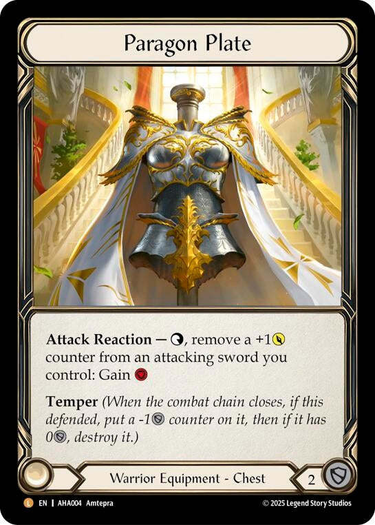 Image for Paragon Plate (AHA004) (Armory Deck Origins: Hala) - Flesh and Blood TCG