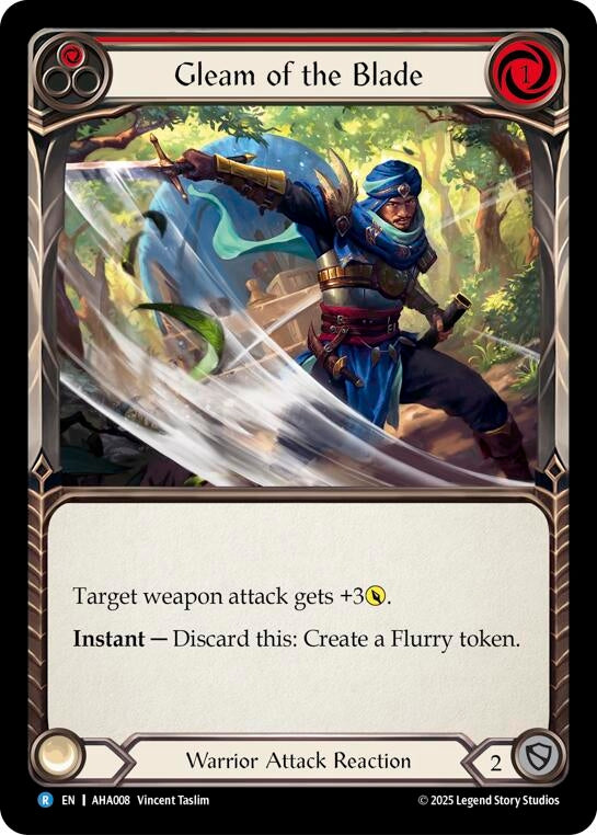 Image for Gleam Of The Blade (Red) (AHA008) (Armory Deck Origins: Hala) - Flesh and Blood TCG