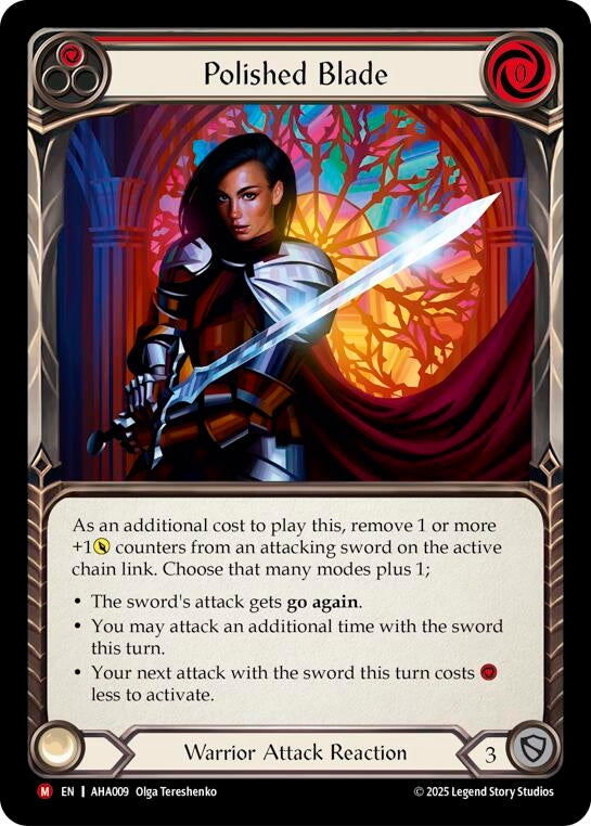 Image for Polished Blade (Red) (AHA009) (Armory Deck Origins: Hala) - Flesh and Blood TCG