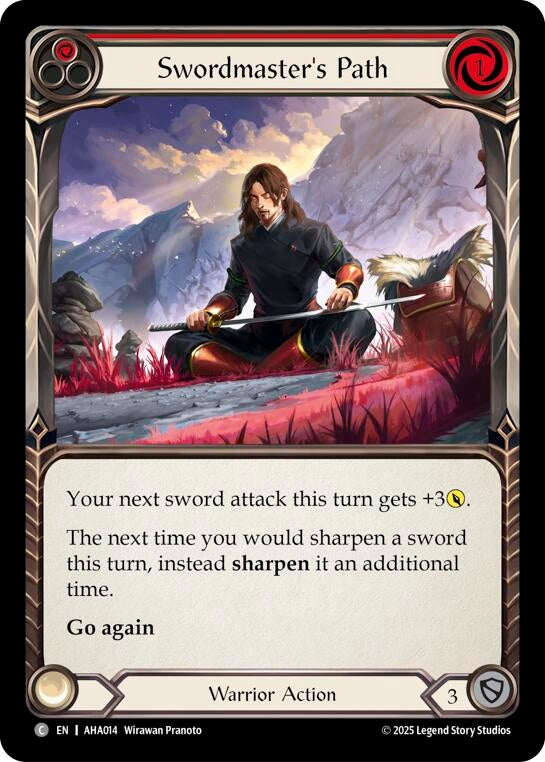 Image for Swordmasters Path (Red) (AHA014) (Armory Deck Origins: Hala) - Flesh and Blood TCG